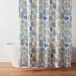 Threshold Seashell Pattern Shower Curtain